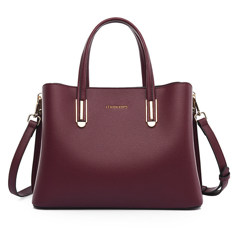 Handbag Large Capacity Bag for Women Autumn Winter Trendy One Shoulder Mom Bag Middle Aged Women Bag Office Tote Bag